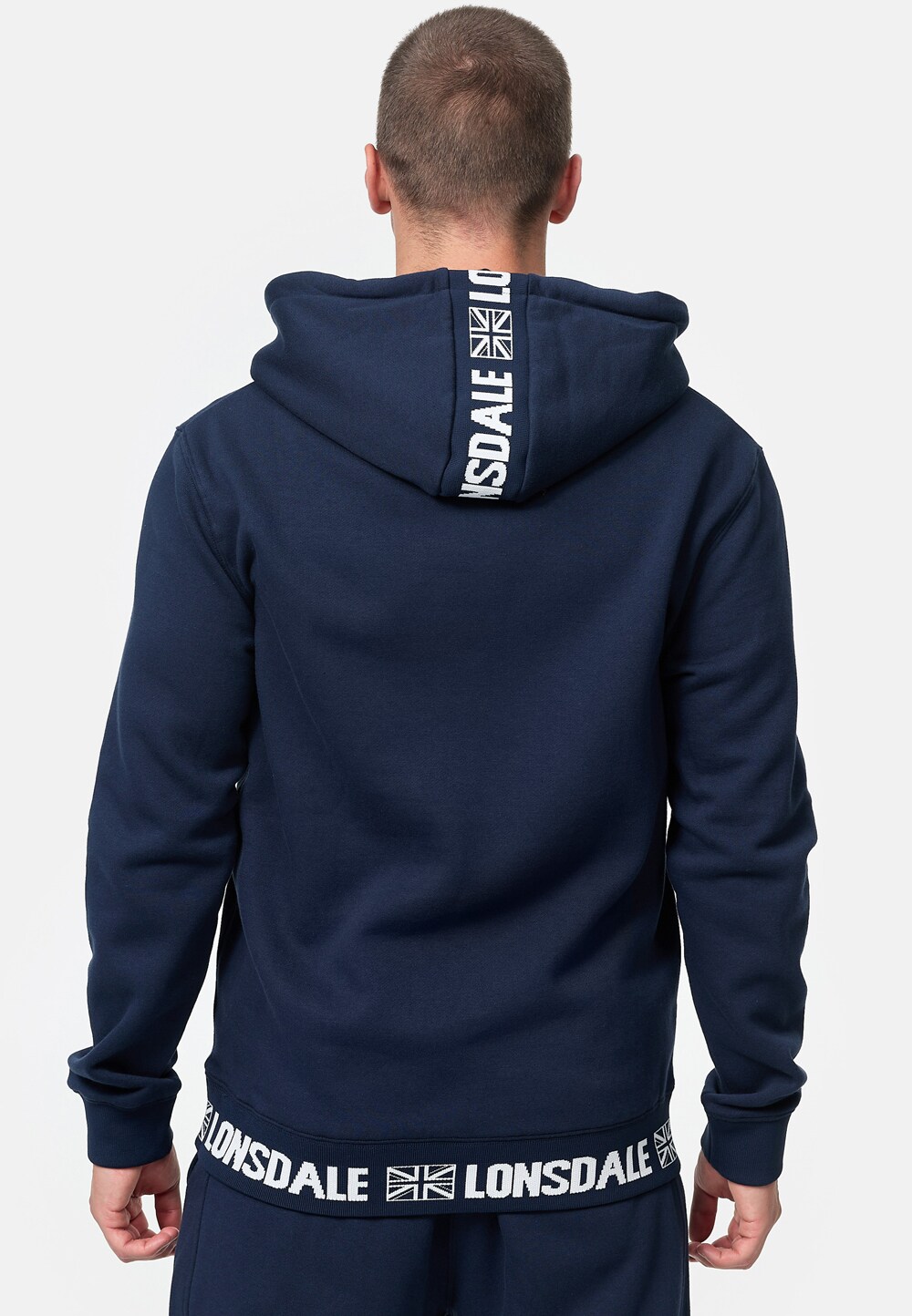 Lonsdale Herren Kapuzensweatshirt normale Passform CROSSPATRICK