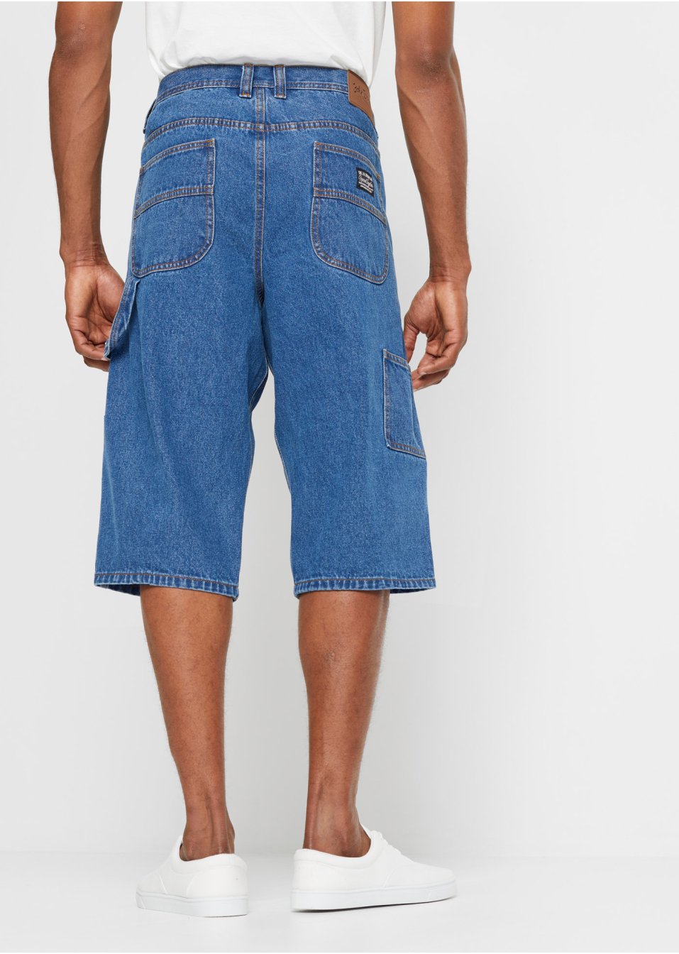 Bermuda long en jean, Loose Fit