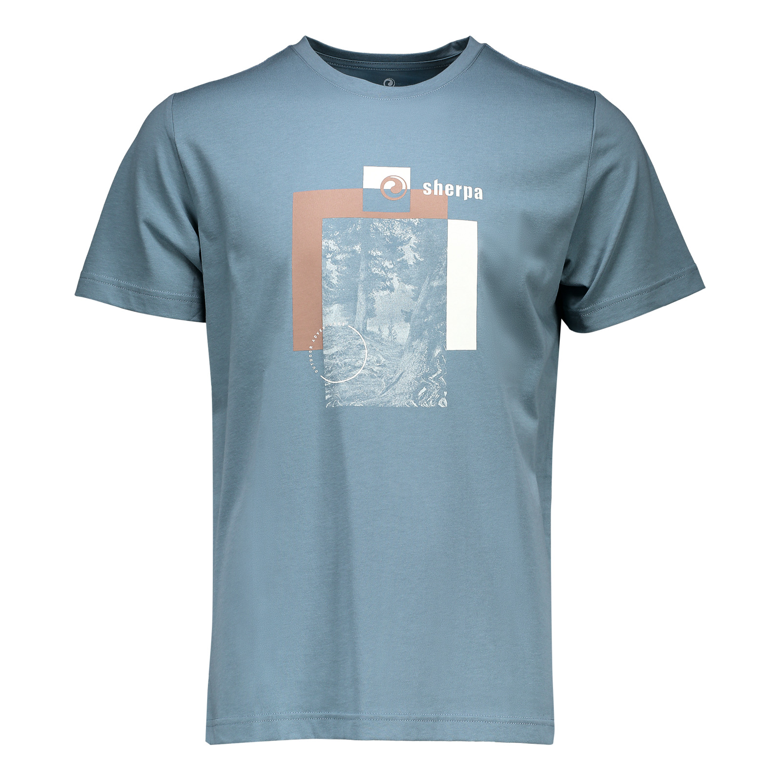 Sherpa Herren-T-Shirt Yongzin Graphic XL, hellblau