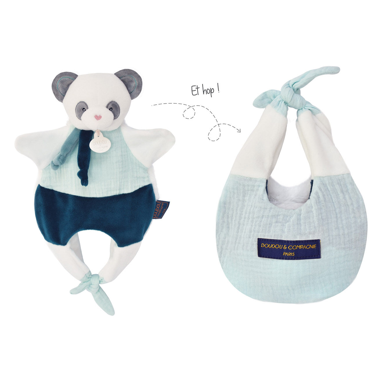 Doudou et Compagnie Doudou Amusette- Panda vert