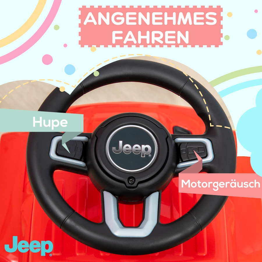 AIYAPLAY Rutschauto mit Hupe rot