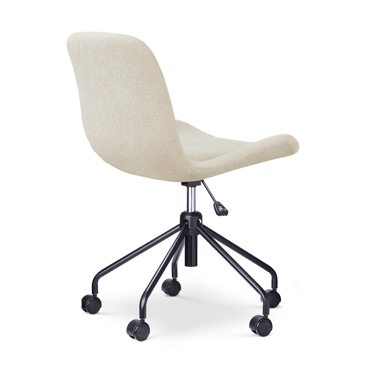 Bureaustoel Nout-Fé zwart onderstel cottonbeige