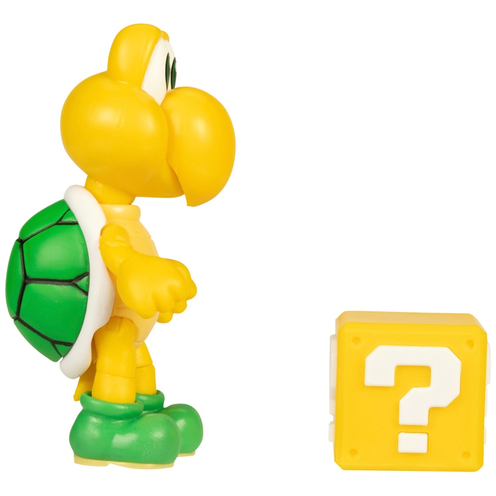 Nintendo Super Mario 10 cm grüner Koopa Troopa mit Fragezeichenblock