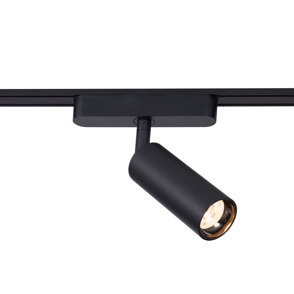 Modern railsysteem met 12 spots zwart 1-fase - Magnetic Samson