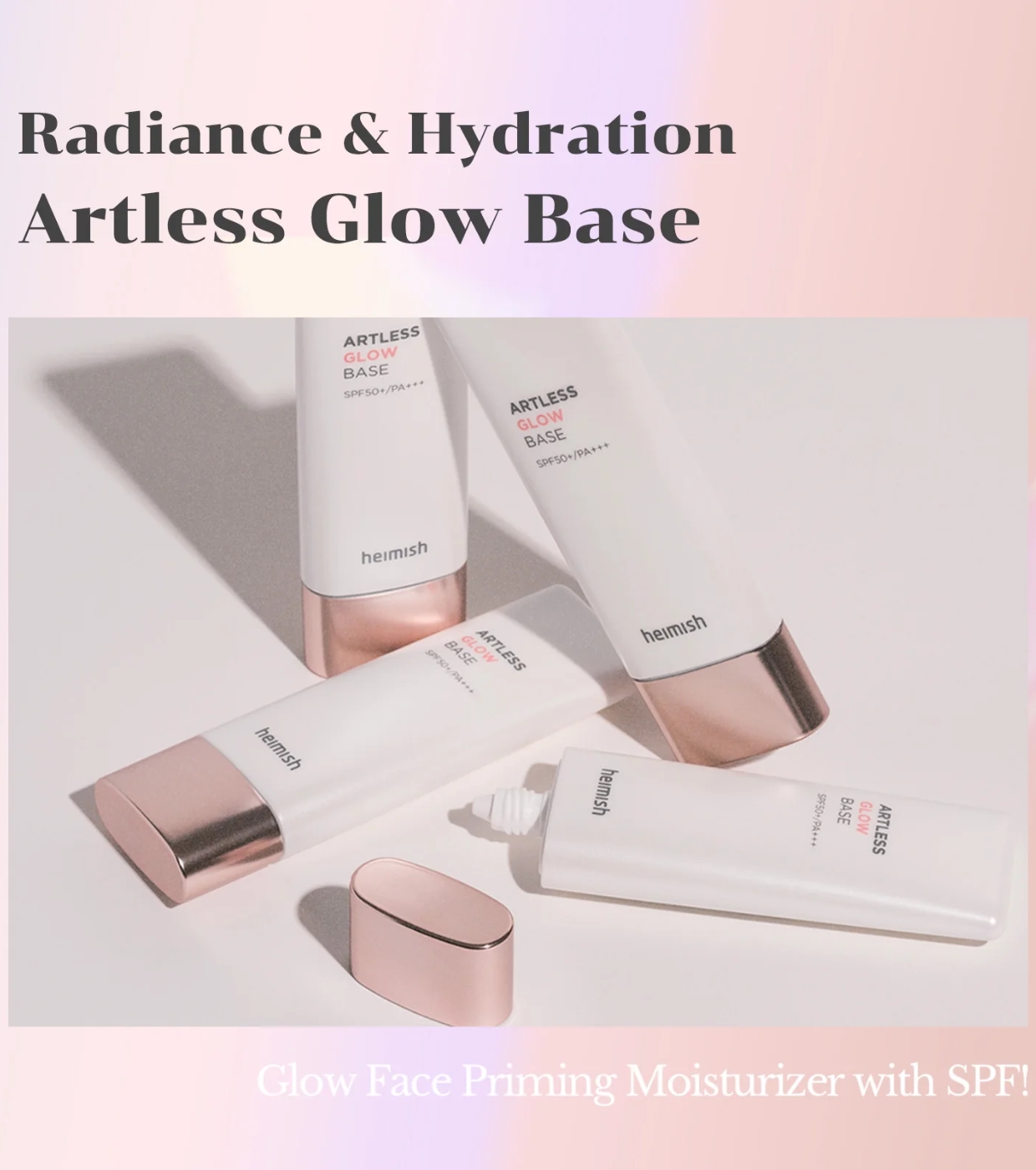Heimish - Primer iluminador Artless Glow FPS 50+ PA+++