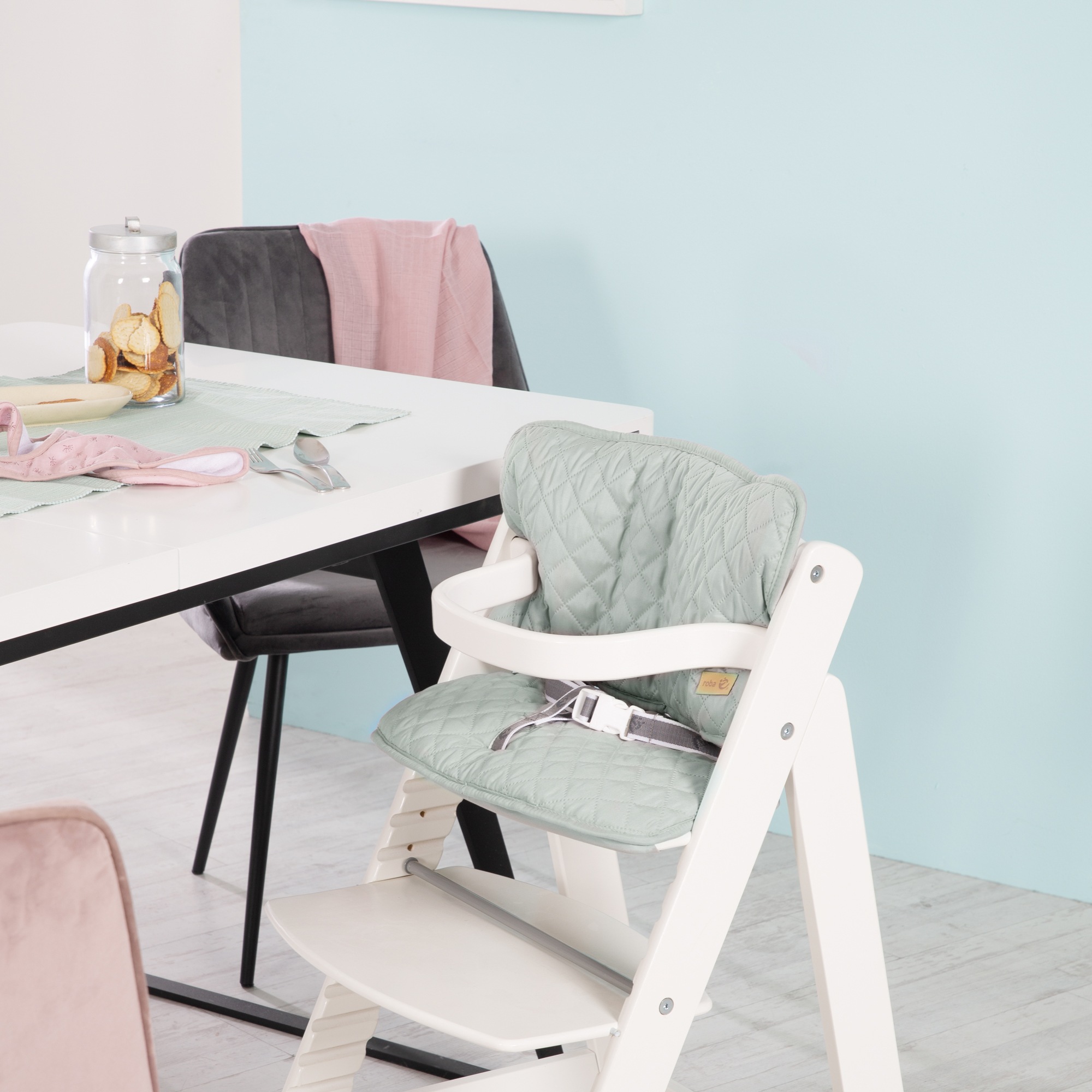 roba® Sitzverkleinerer »Style Frosty green« 2 Stk. tlg. passend zu den Hochstühlen Nature Up