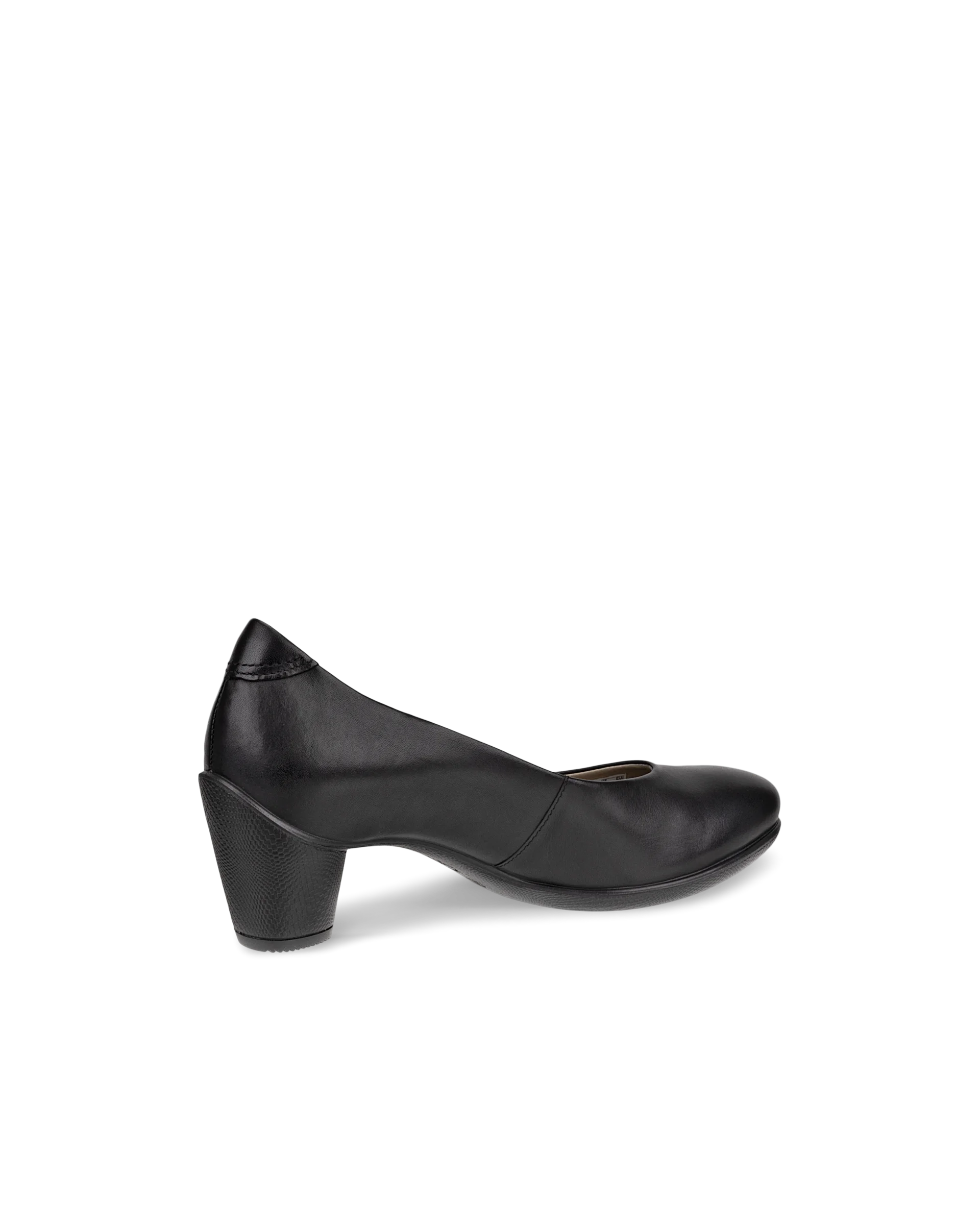 ECCO SCULPTURED 45 Damen Lederpumps mit Blockabsatz Schwarz