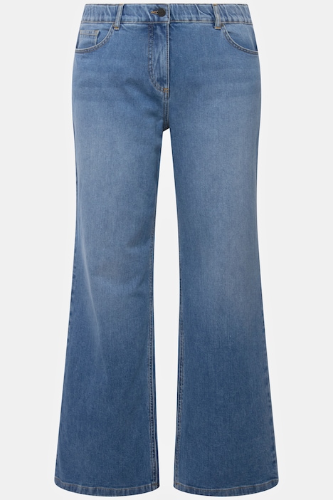 Marlenejeans Mary, weites Bein, Komfortbund, Biobaumwolle