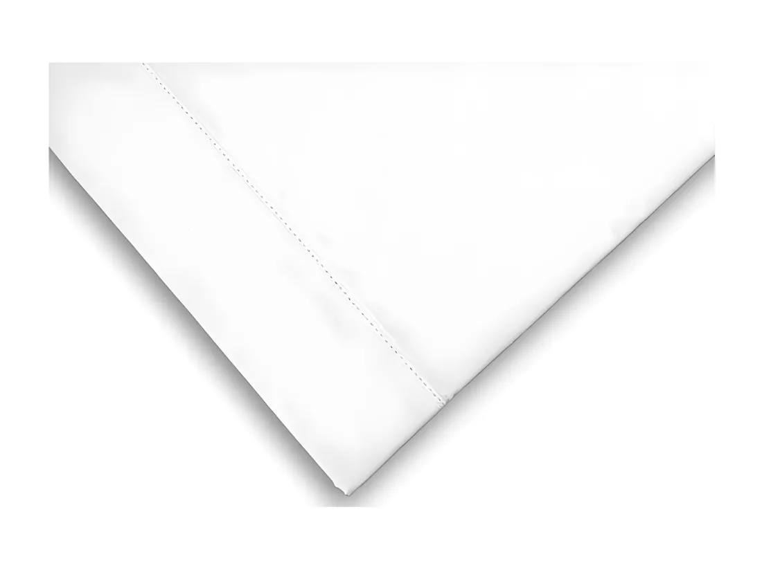 Taie d'oreiller américaine en coton percale 50x75 cm CAMILLE blanc, par songe de camille