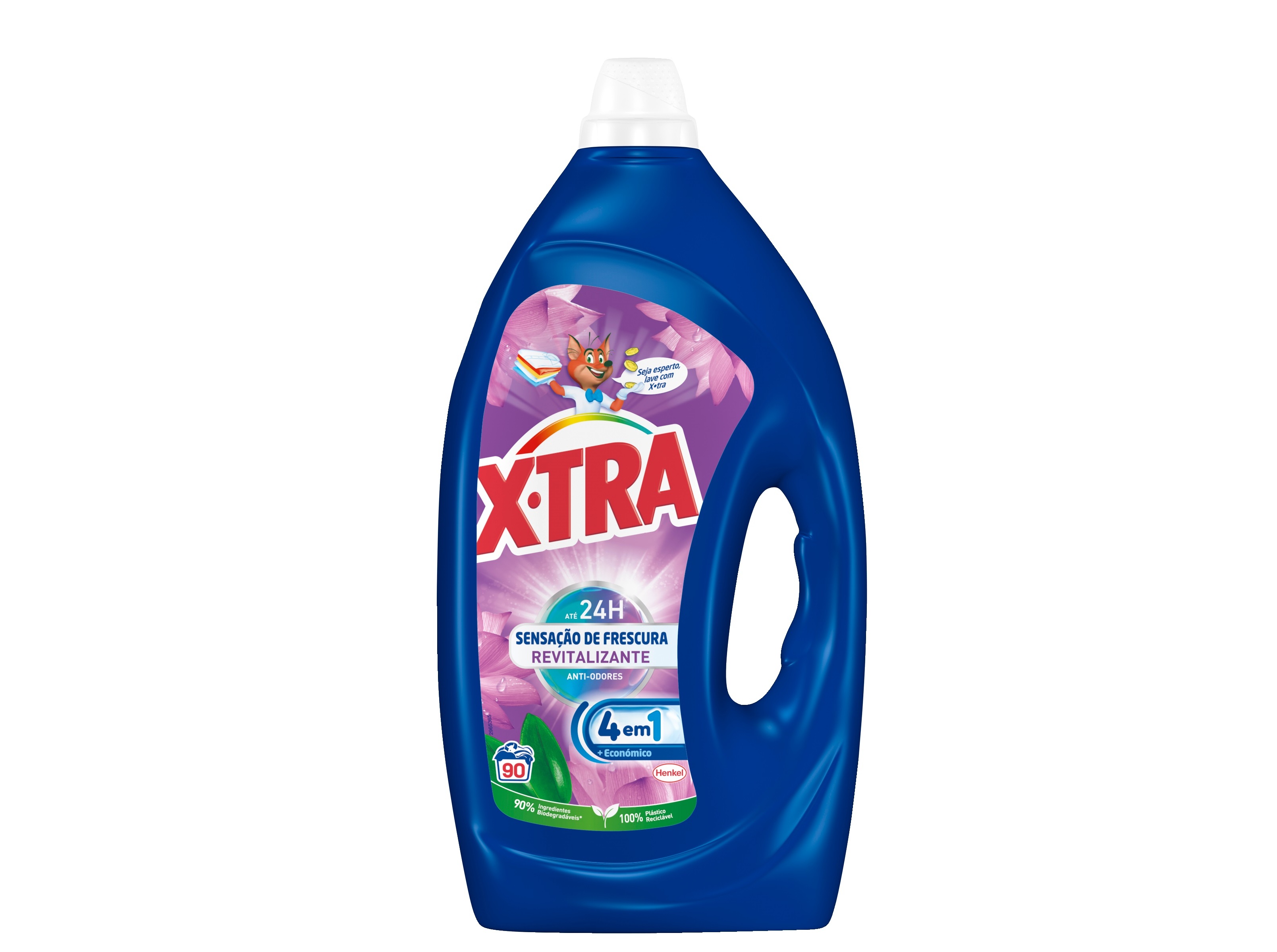 DETERGENTE ROUPA MÁQUINA LIQUÍDO X-TRA FRESCURA REVITALIZANTE GEL 90DOSES