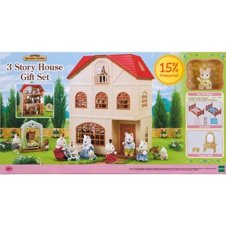 Sylvanian Families Dreistöckiges Haus, inkl. Figur und Möbel
