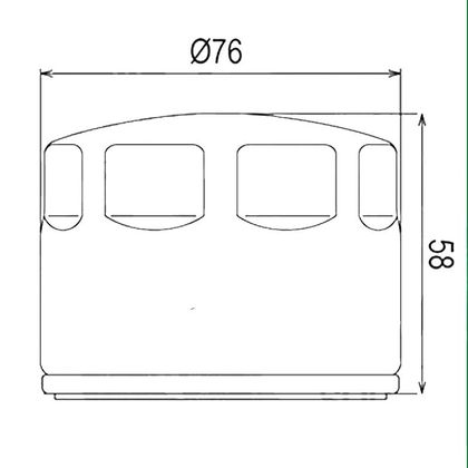 Filtre à huile HifloFiltro HF565 Type origine