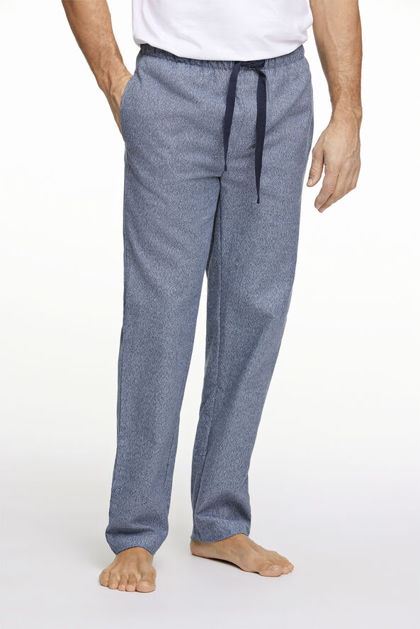 Lindbergh Twisted yarn brushed pyjama Blå