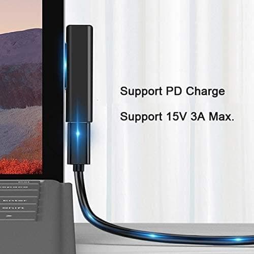 NÖRDIC USB-C ladeadapter for Microsoft Surface 15V3A 45W