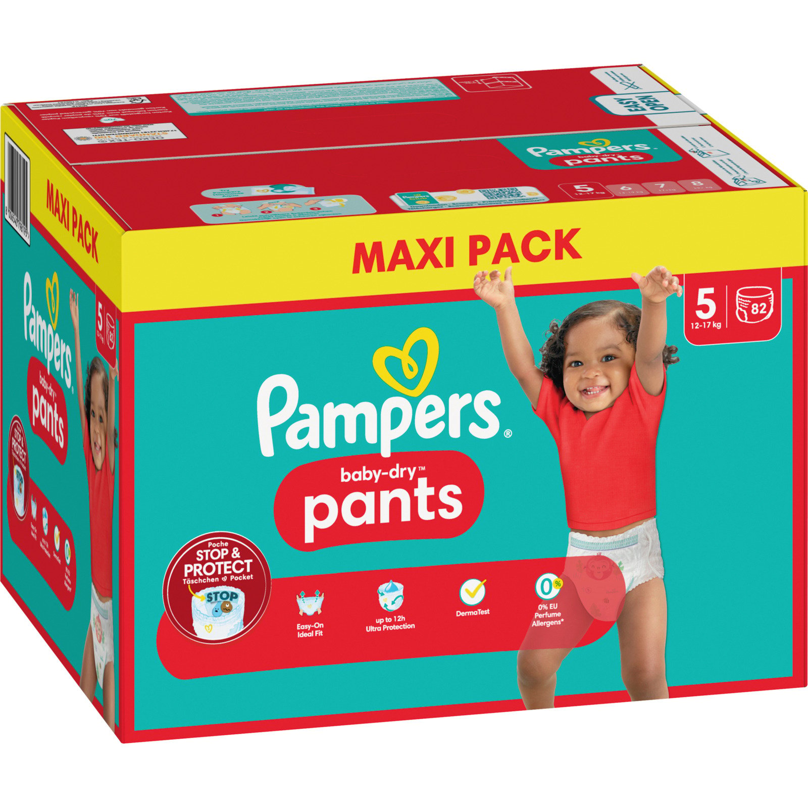 Pampers Baby Dry Pants Gr. 5 12-17 kg Maxi Pack 82 Stück