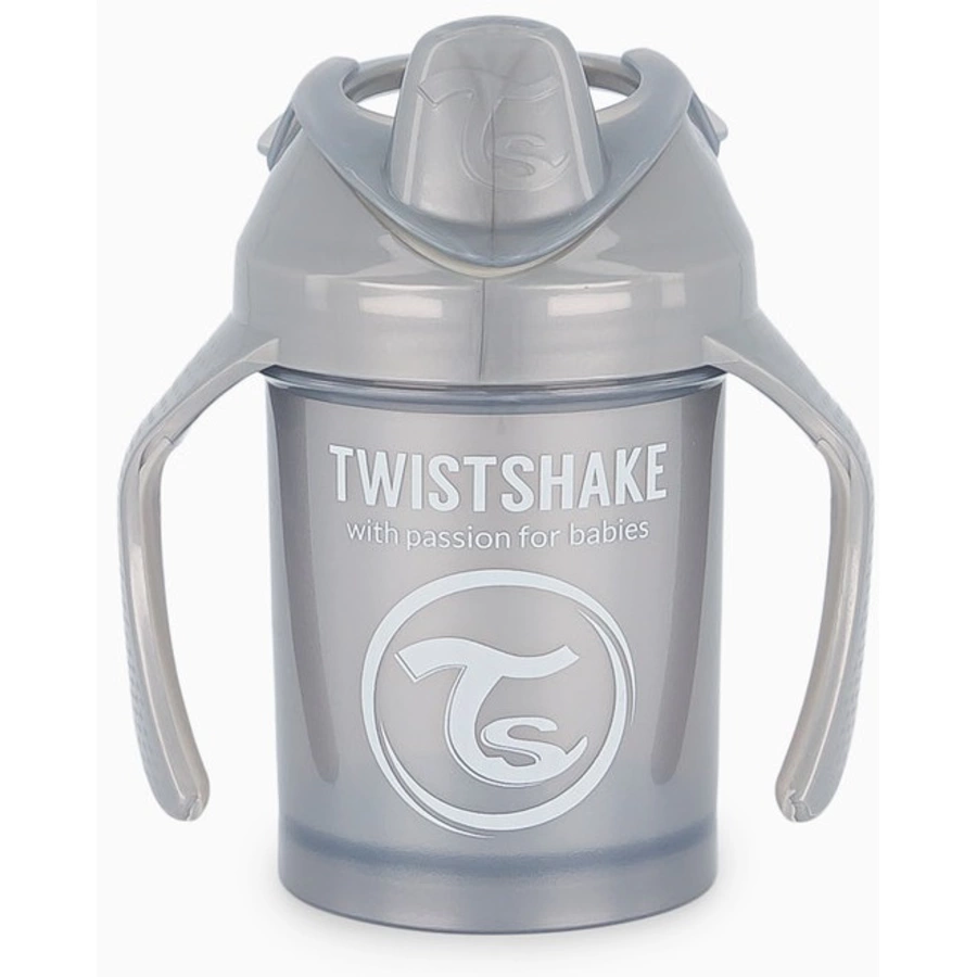 Twistshake Trinkbecher Mini ab 4 Monate 230 ml, Pearl Grey