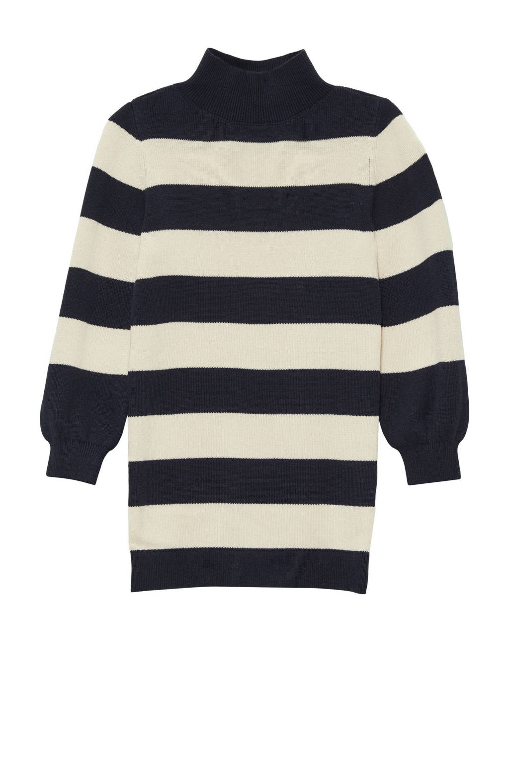 s.Oliver gestreepte jurk donkerblauw/ecru