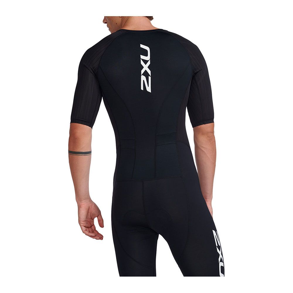 2xu AERO FZ - Combinaison trifonction shorty 6mm Homme black/white