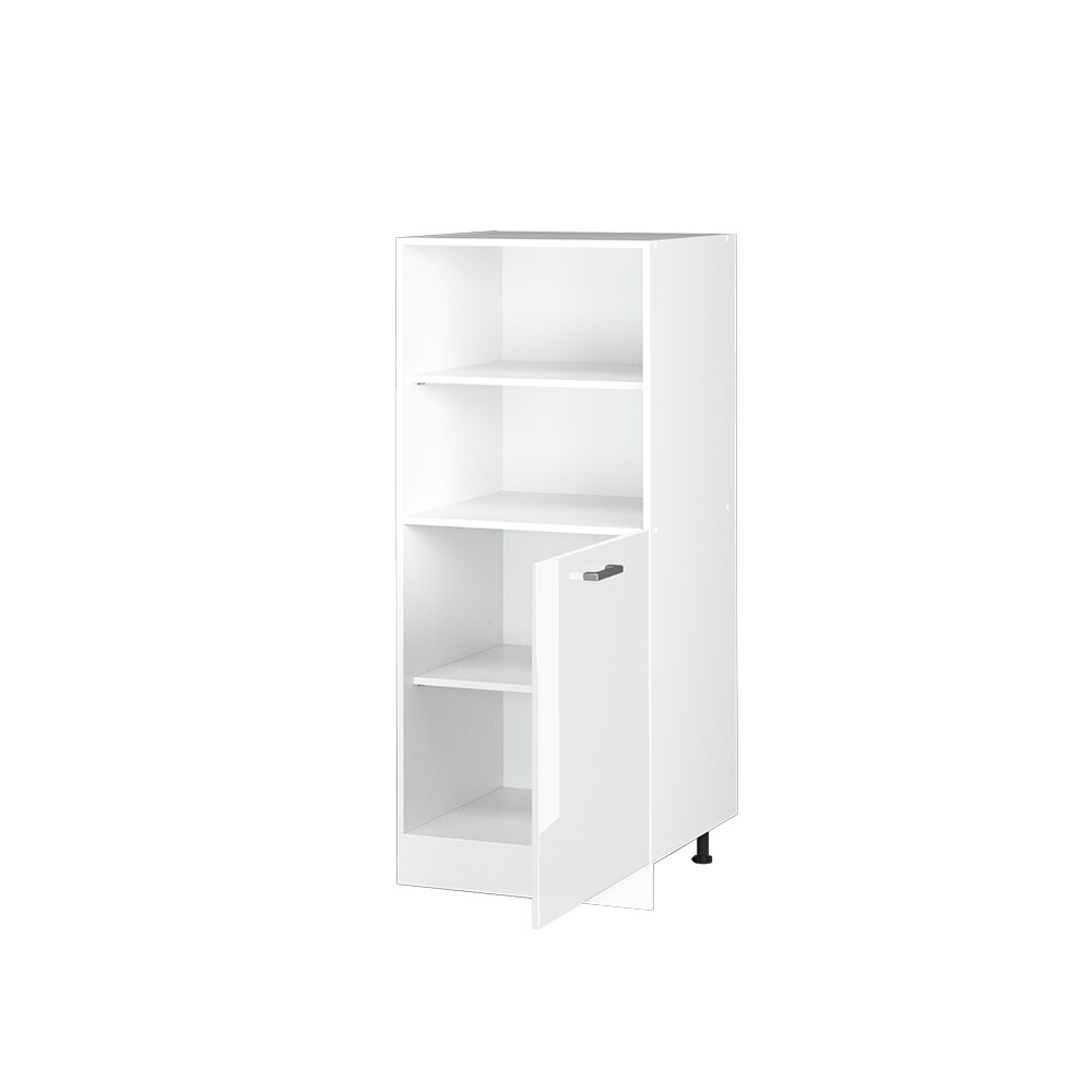 Vicco Backofenumbauschrank Küchenschrank Küchenzeile R-Line 60 cm Weiß kleine Tür Hochglanz