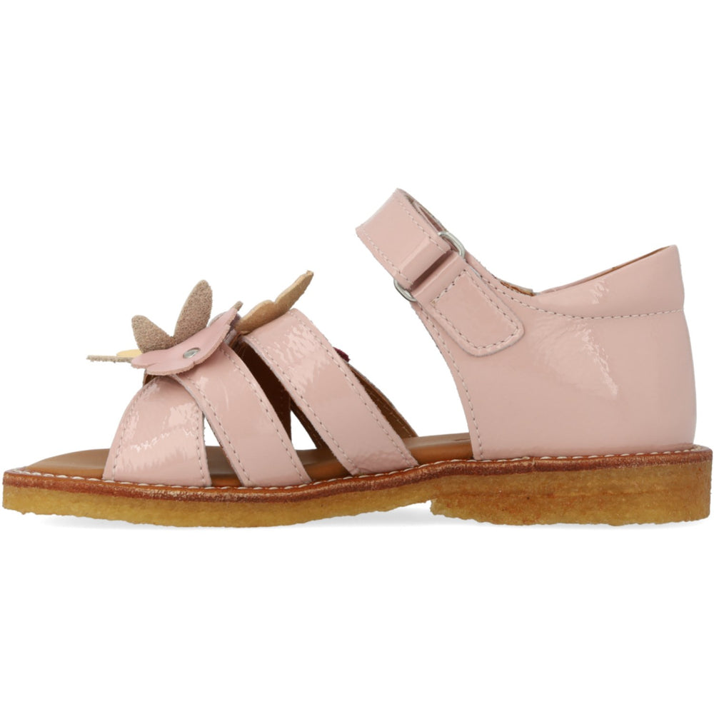 Køb Angulus Rosebud Sandal Med Multifarvede Blomsterapplikationer