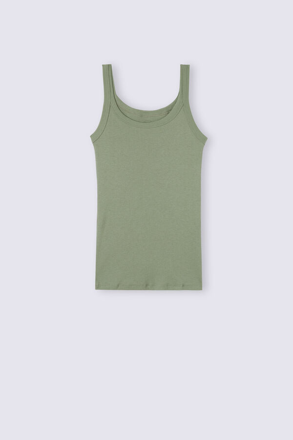 Regata estilo racerback em algodão Supima®
