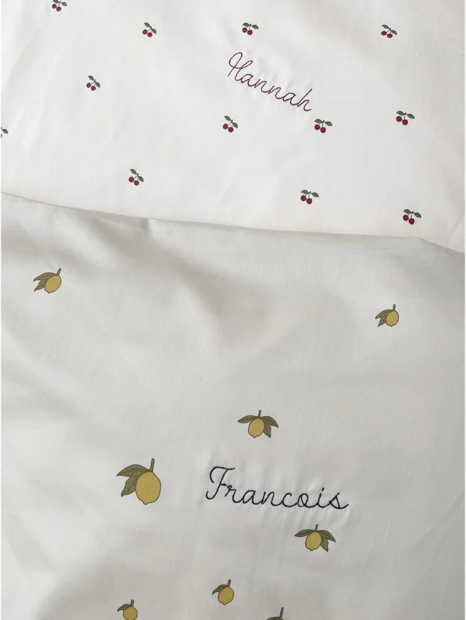 Konges Sløjd BABY BEDDING GOTS Lemon