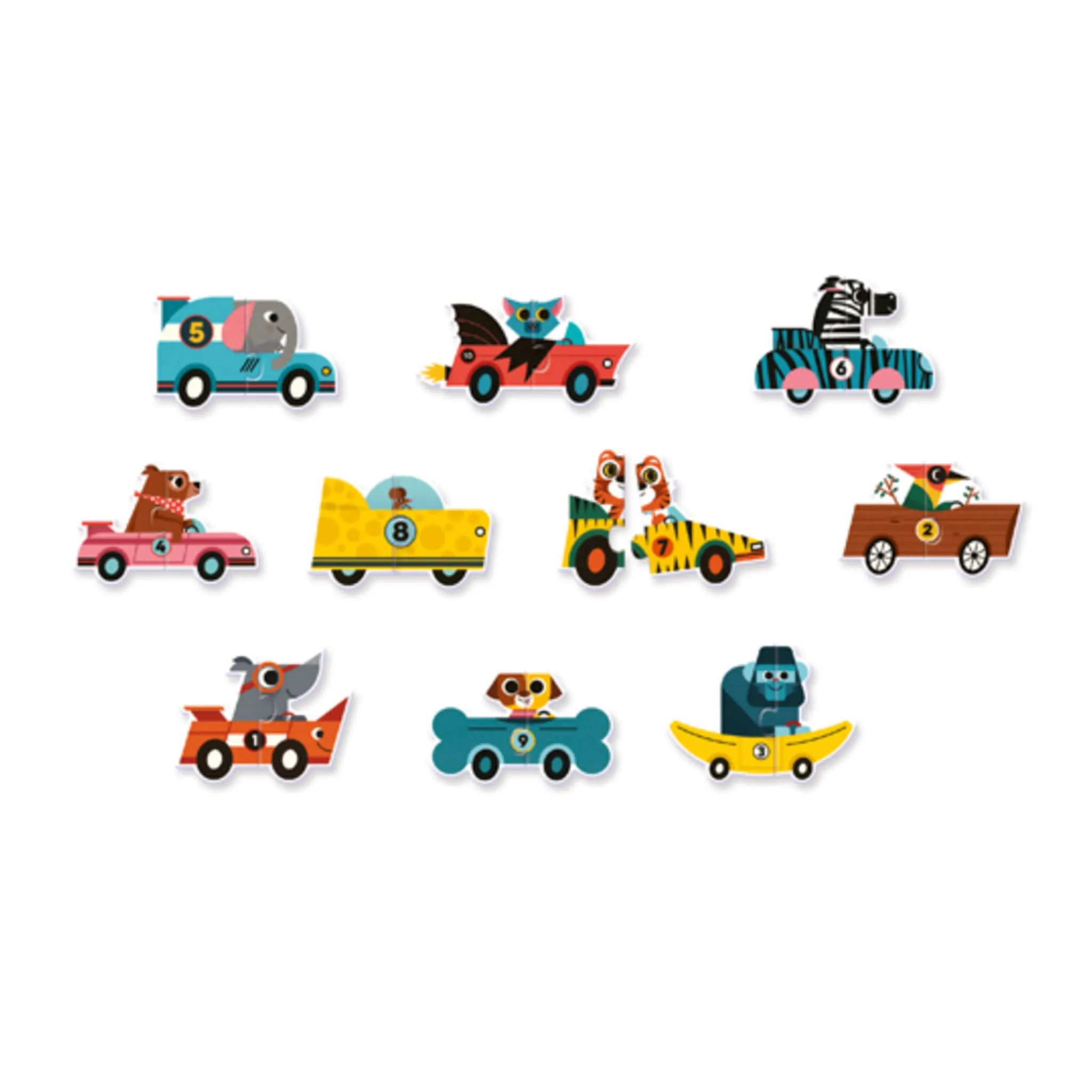 Djeco Puzzle duo - Bolides