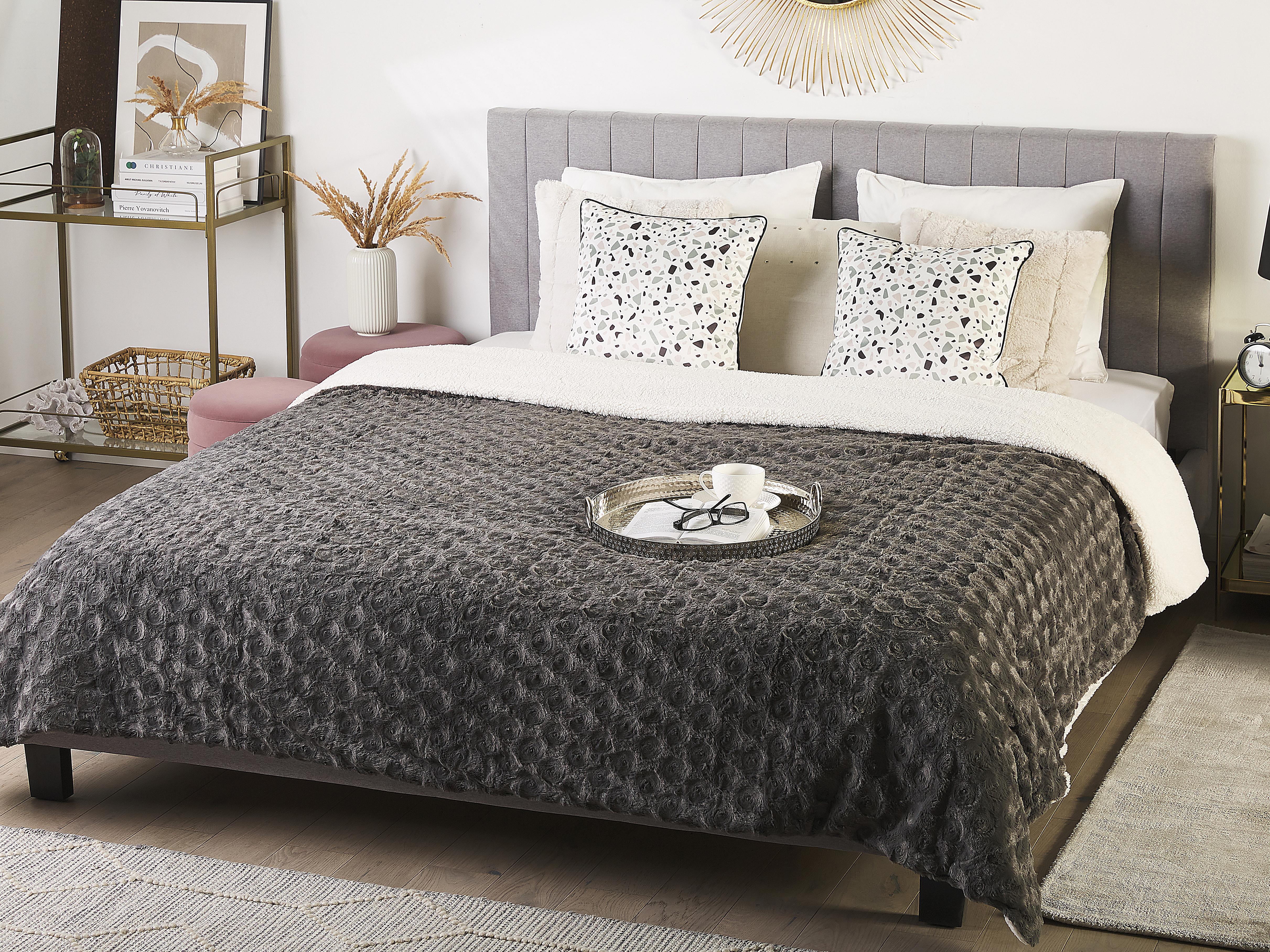 Sprei KANDILLI 200 x 220 cm Grijs