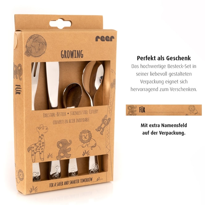 Reer - Edelstahl Besteckset - 4-teilig