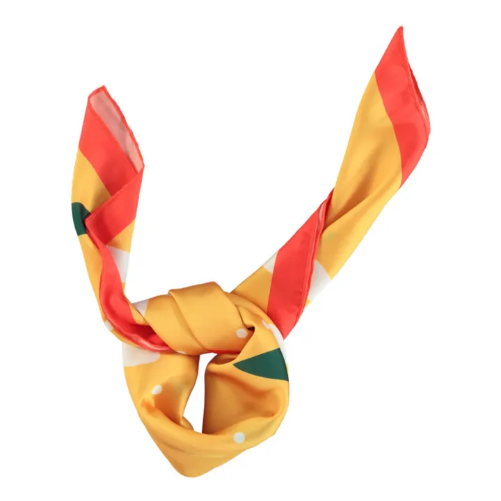 Piupiuchick Foulard Fleur | Jaune moutarde