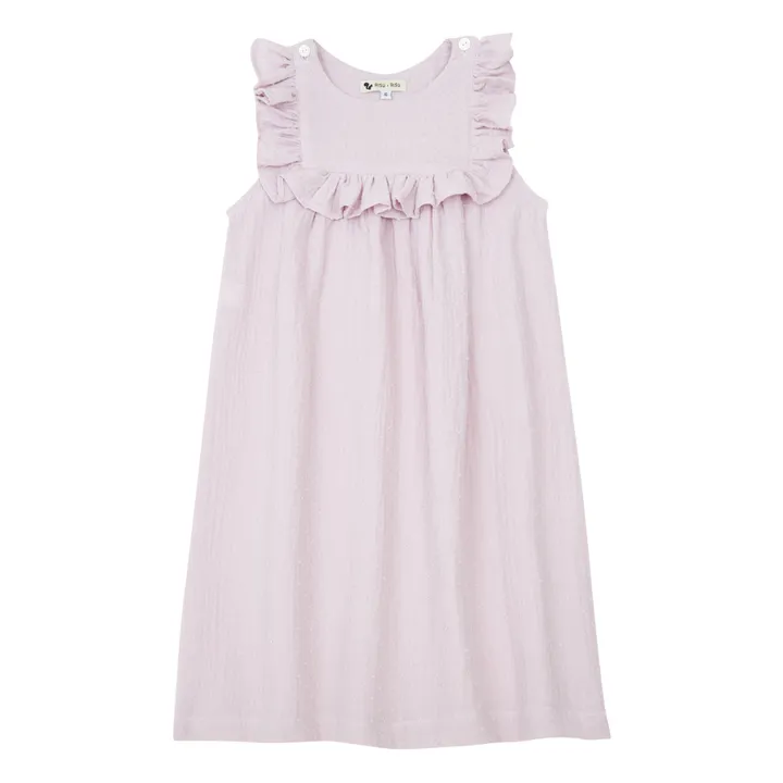 Risu Risu Robe de Nuit Plumetis Bio Nila | Lilas