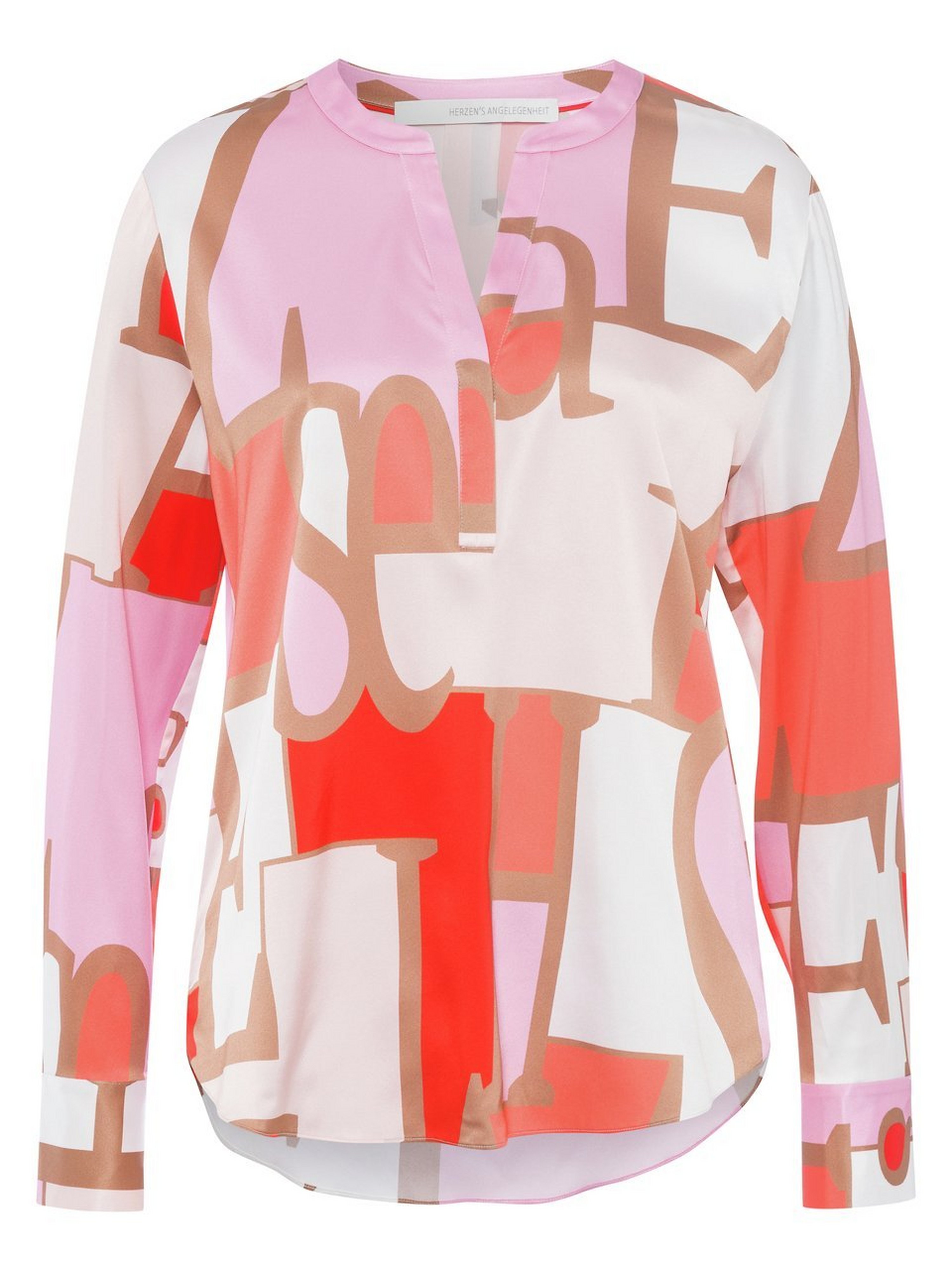 Bluse mit Seide