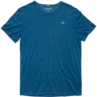Devold Active Tee Funktionsshirt Kurz Skydiver Dark Herren