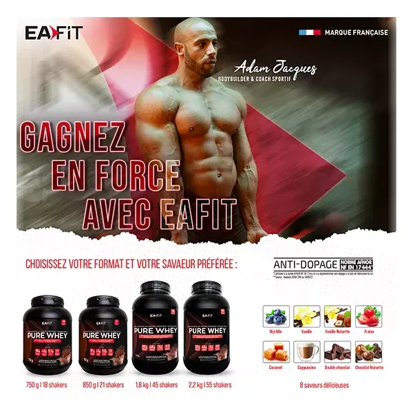 Eafit Pure Whey Baunilha Intenso 750g