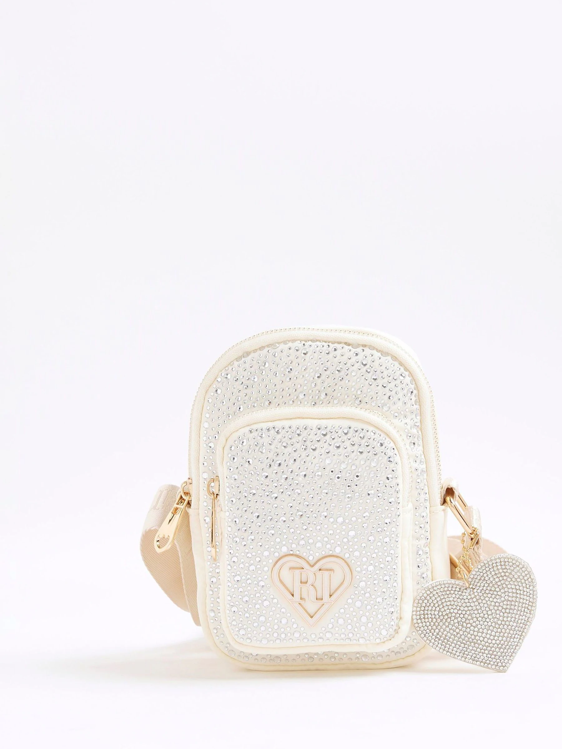 Crème - River Island Heatseal Festival Bag