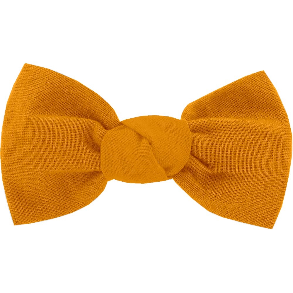 Barrette Petit Noeud Ochre