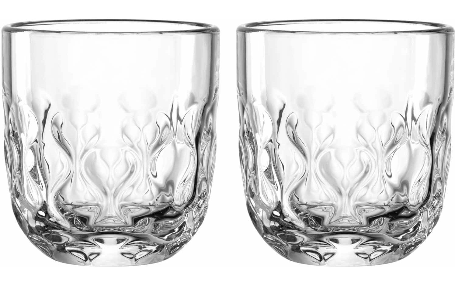 Cappuccino Becher Gocce 2 220 ml, 2 Stück, TransparentCappuccino-/Kaffeetasse für Heissgetränke