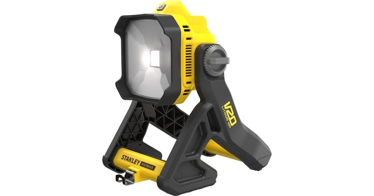 StanleyFATMAX V20 18V Werklamp  (Geel/zwart, Accu en oplader niet inbegrepen)