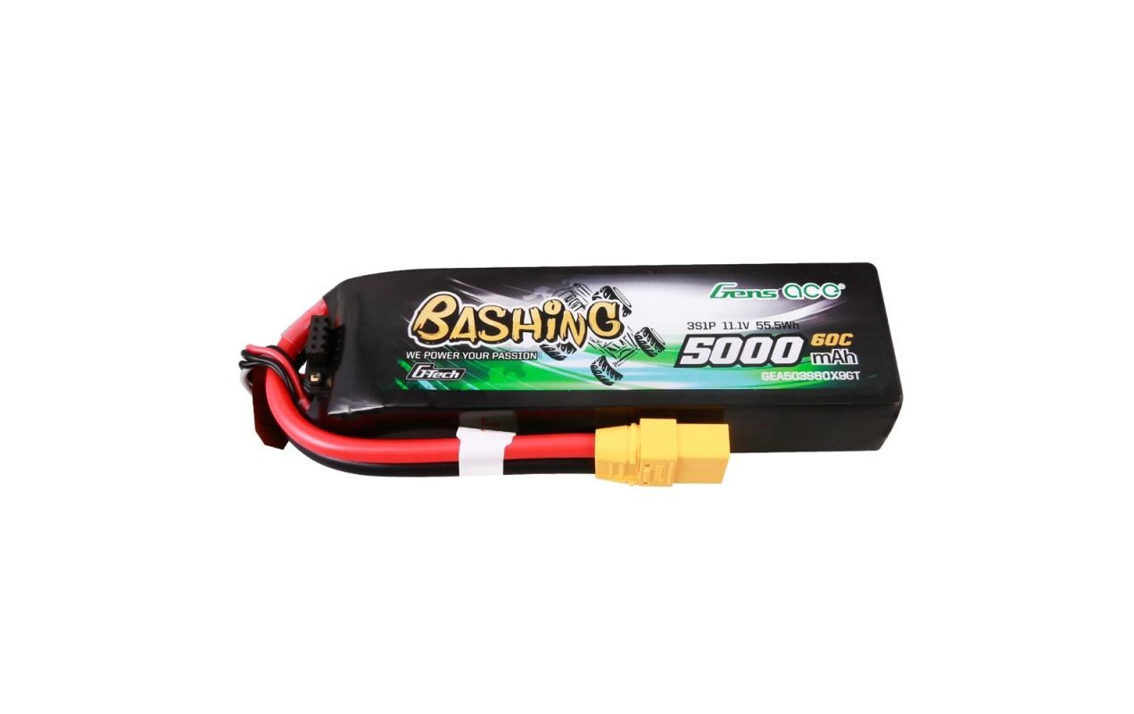 RC-Akku LiPo 5000 mAh 11.1 V 60C Bashing, G-Tech3S LiPo Akku mit XT90 Stecker