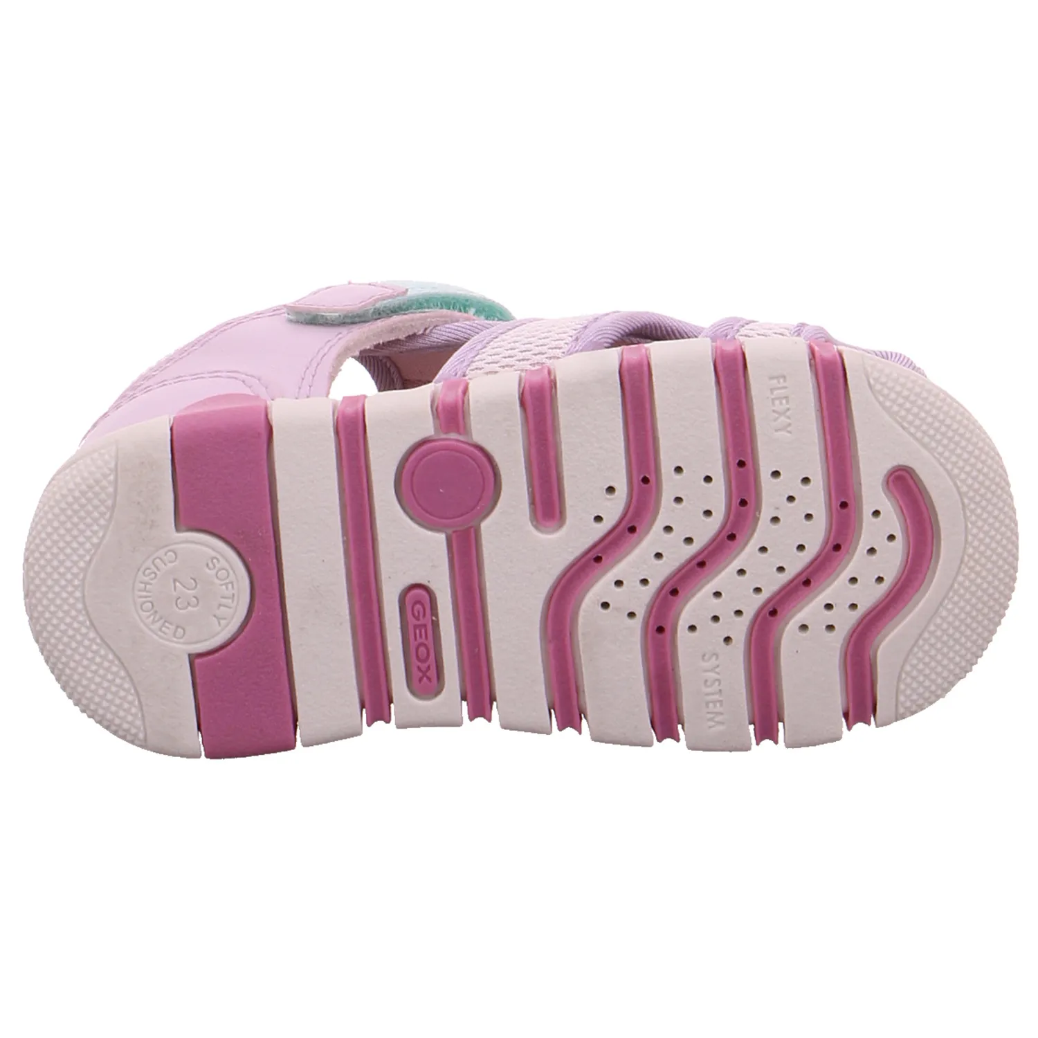 GEOX Baby-Sommer-Bottine Flieder Textil  Sommerschuh