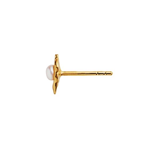 Stine A Petit Shelly Pearl Ørering, Guld