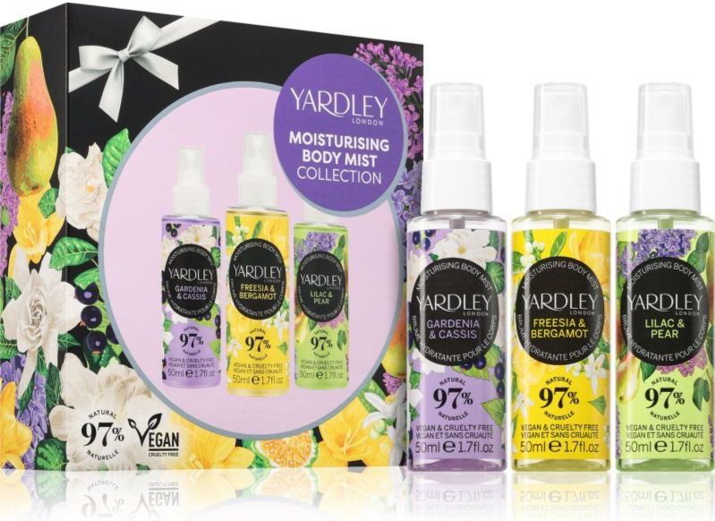 Yardley - Body Mist Collestion - 3x50 ml - Body Sprays voor Vrouwen