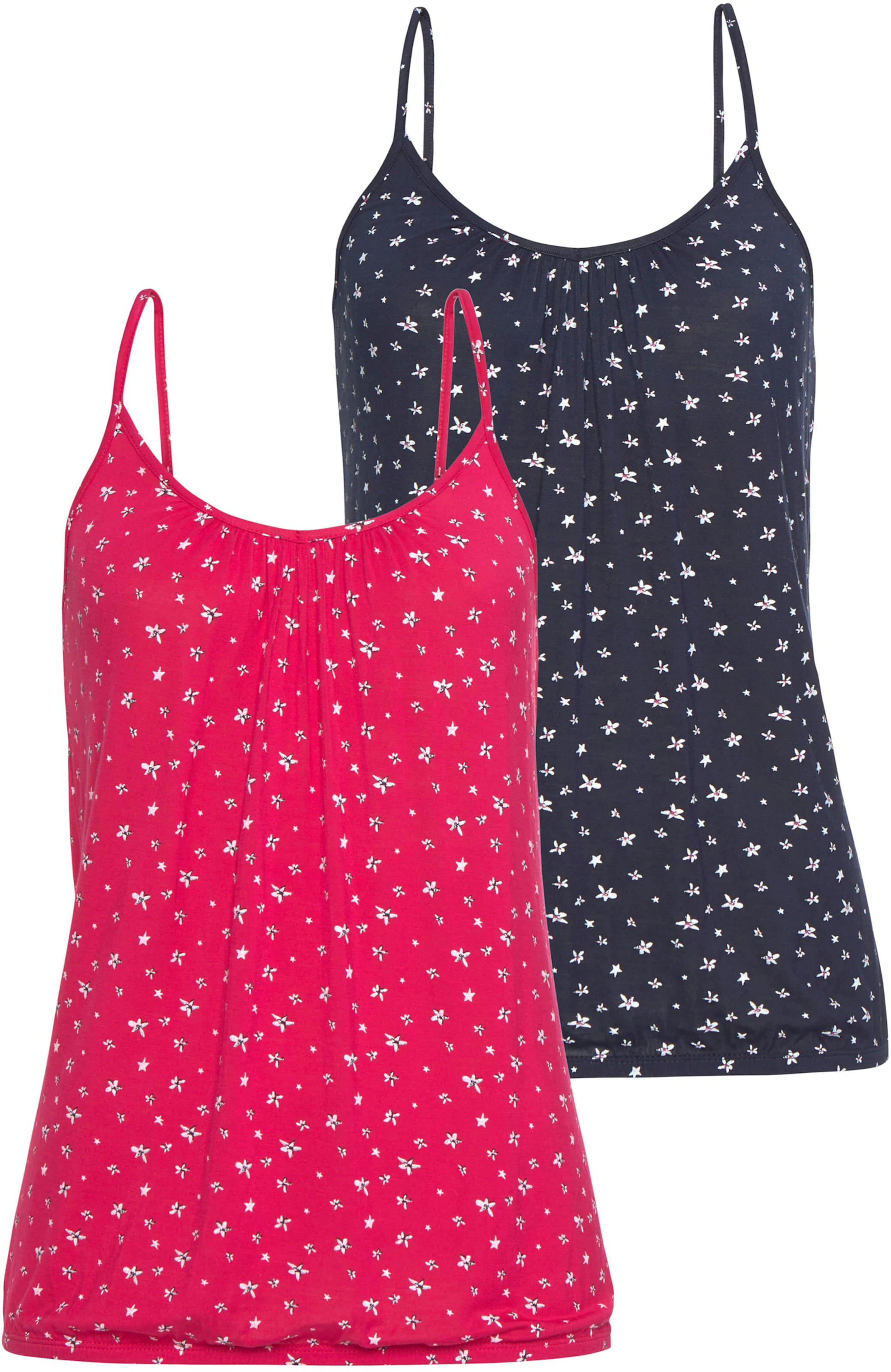 LASCANA Spaghettitop in navy, pink