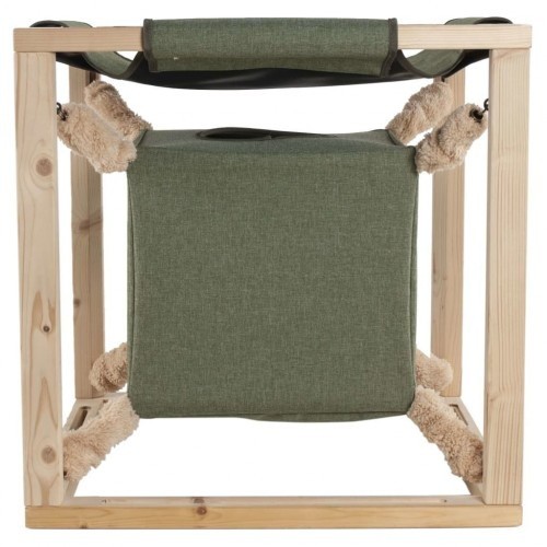 Cama tipo rede Catcube para gatos, verde