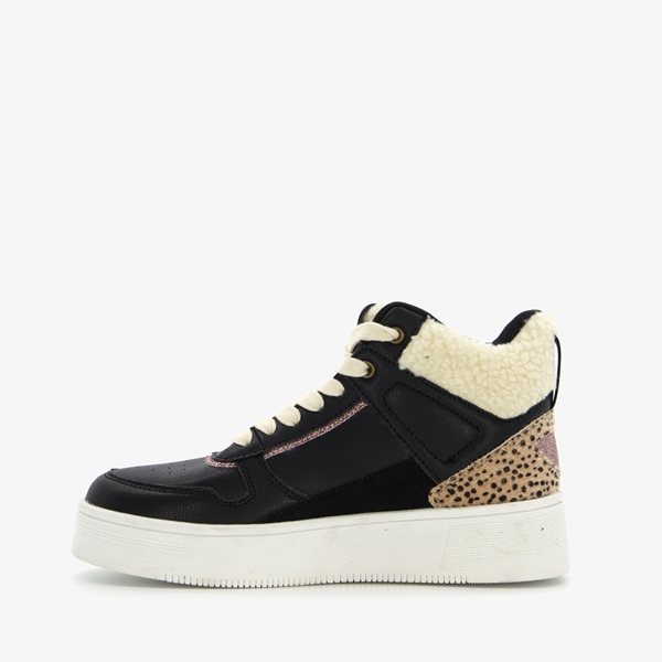 Blue Box dames sneakers met imitatiebont