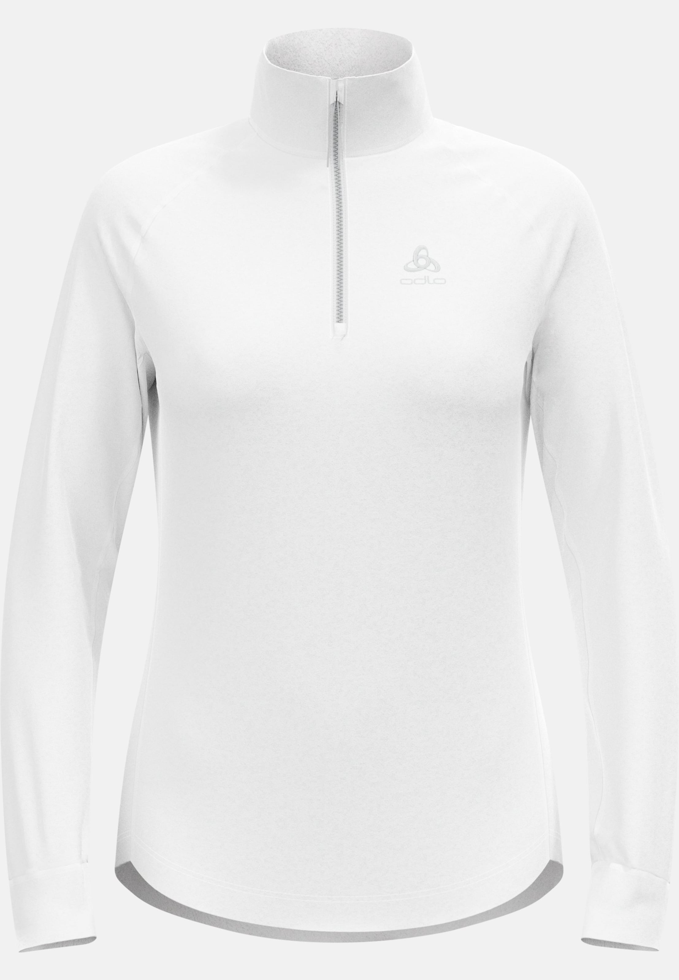 Berra Mid Layer mit Halbreissverschluss in white