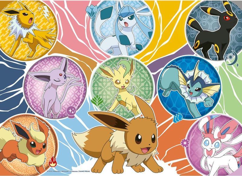 Ravensburger - Pokémon 4 in 1 - Legpuzzels - Multicolor - Karton - 4 Puzzels van 100 Stukjes