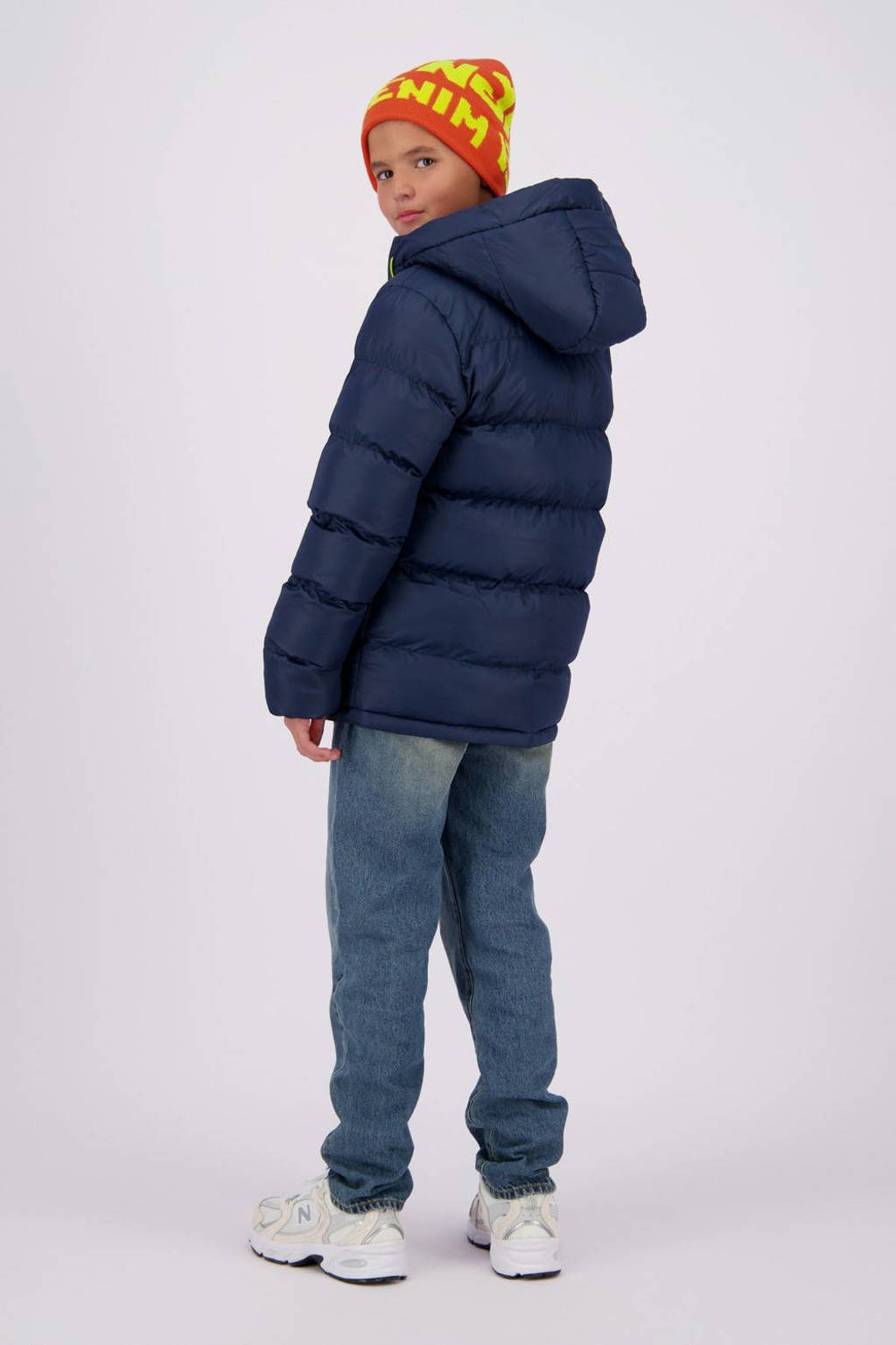 Vingino gewatteerde winterjas Targed donkerblauw