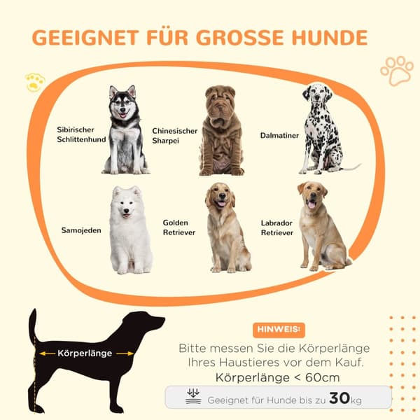 Hundebur til hjemmet, Låsbar hundekennel med inngang, Hundeboks med skyvedør, Hundehus for store hunder under 30 kg, Grå, 98 x 58 x 61 cm