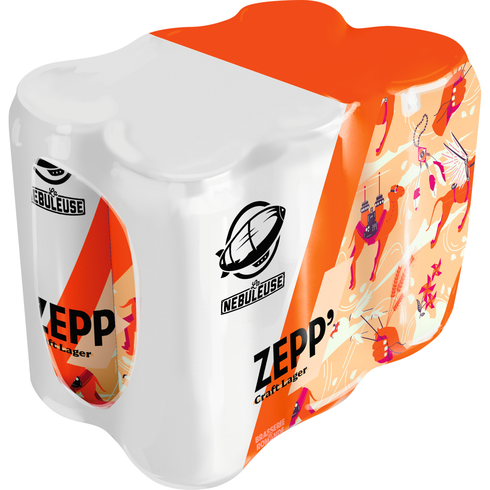La Nébuleuse Zepp Bier 6 x 50 cl Dosen